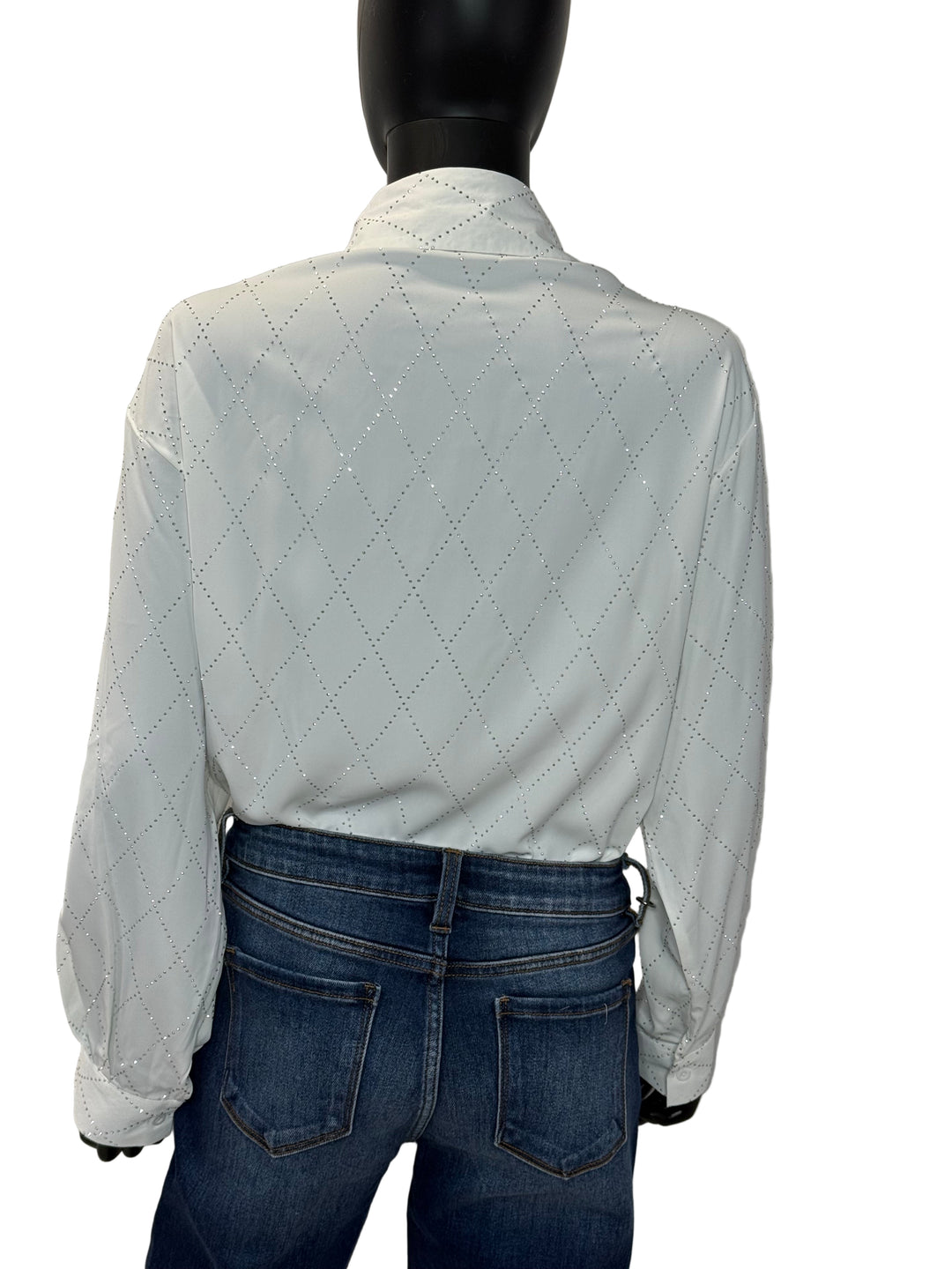All That Glitters Rhinestone Blouse