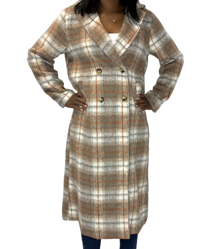 Amelia Plaid Coat