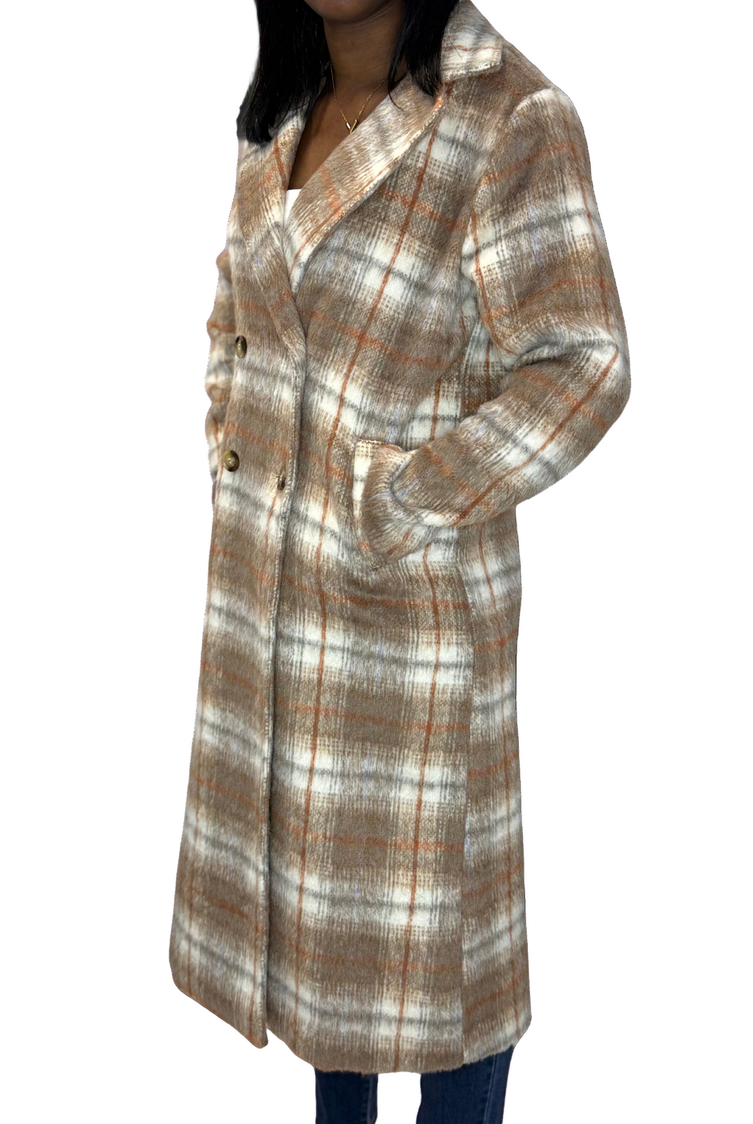 Amelia Plaid Coat