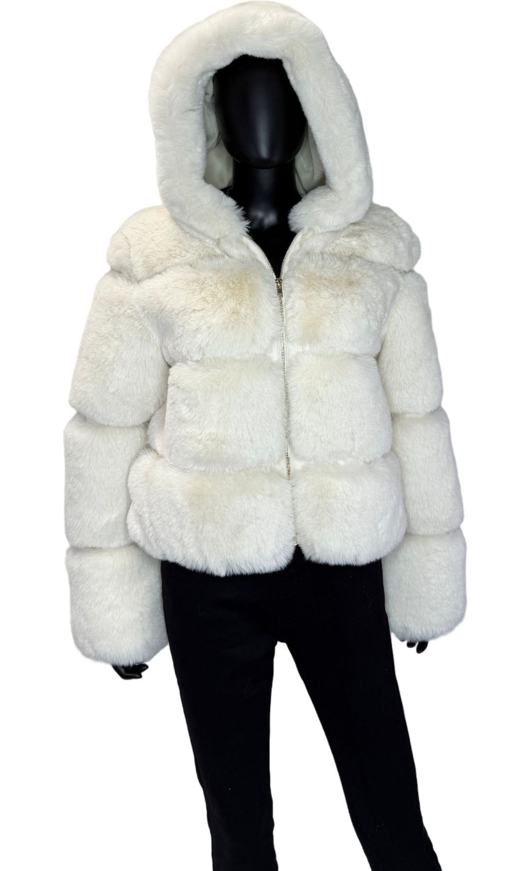 Briana Faux Fur Jacket - Off White
