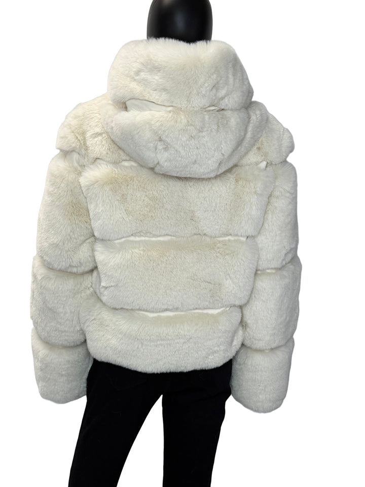 Briana Faux Fur Jacket - Off White