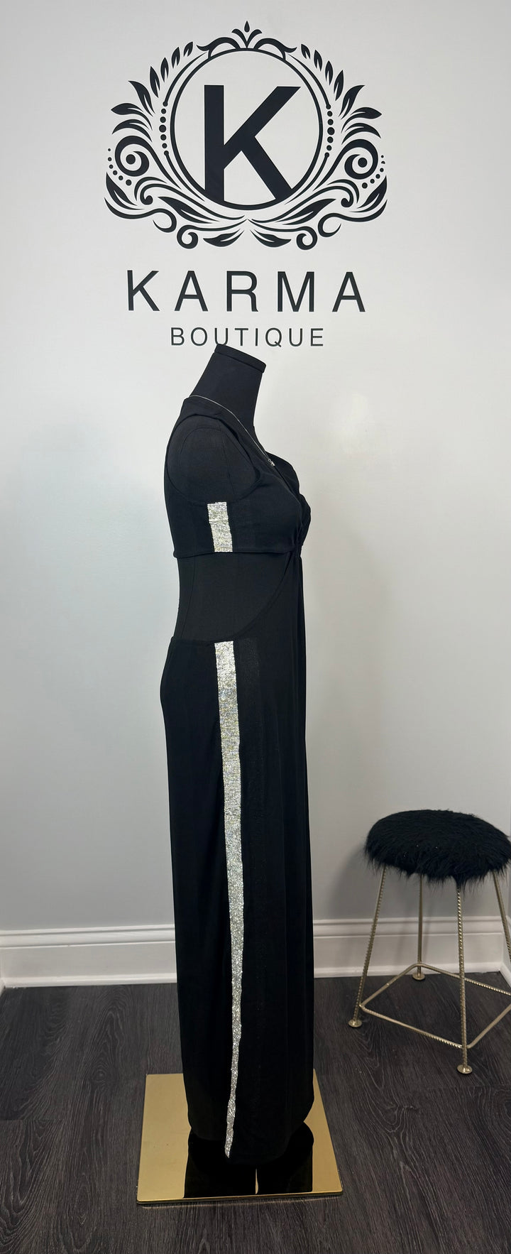 Tracy North Maxi Sweater Dress - Black