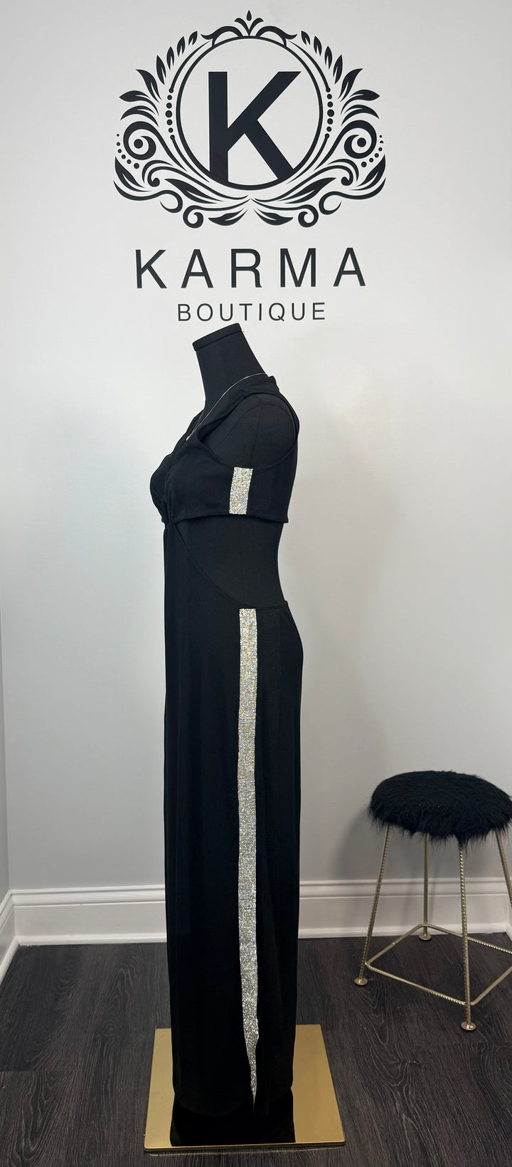 Tracy North Maxi Sweater Dress - Black