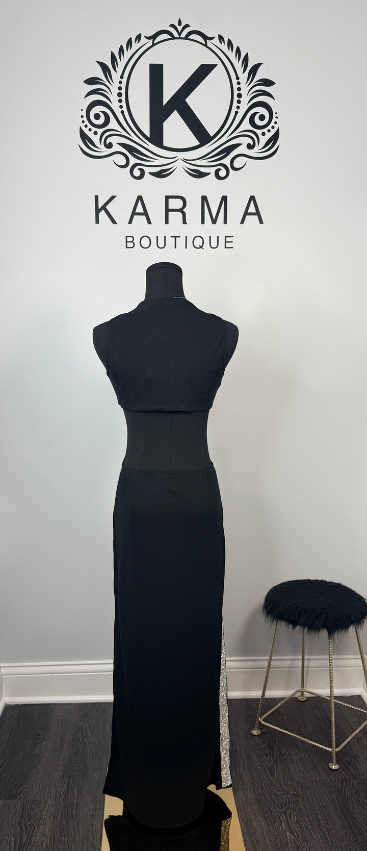 Tracy North Maxi Sweater Dress - Black