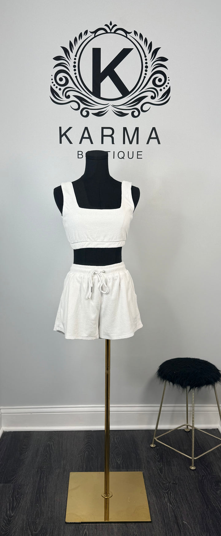 Bianca 3 Pc Short Set - White