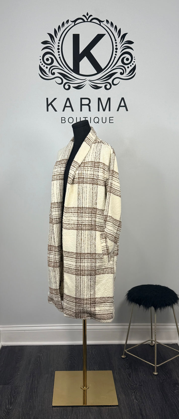 Mary Jane Plaid Coat