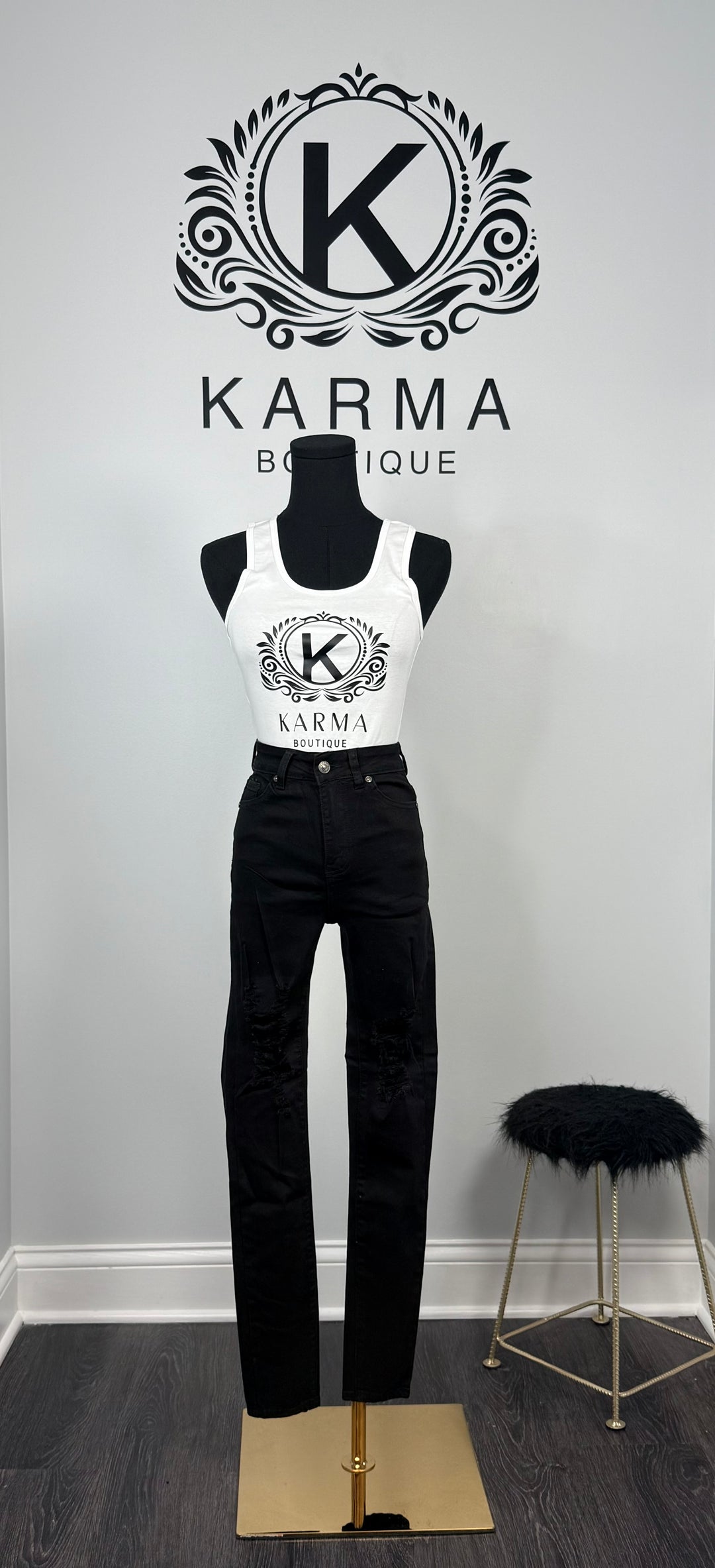 Miami Heat Ripped Stretch Jeans