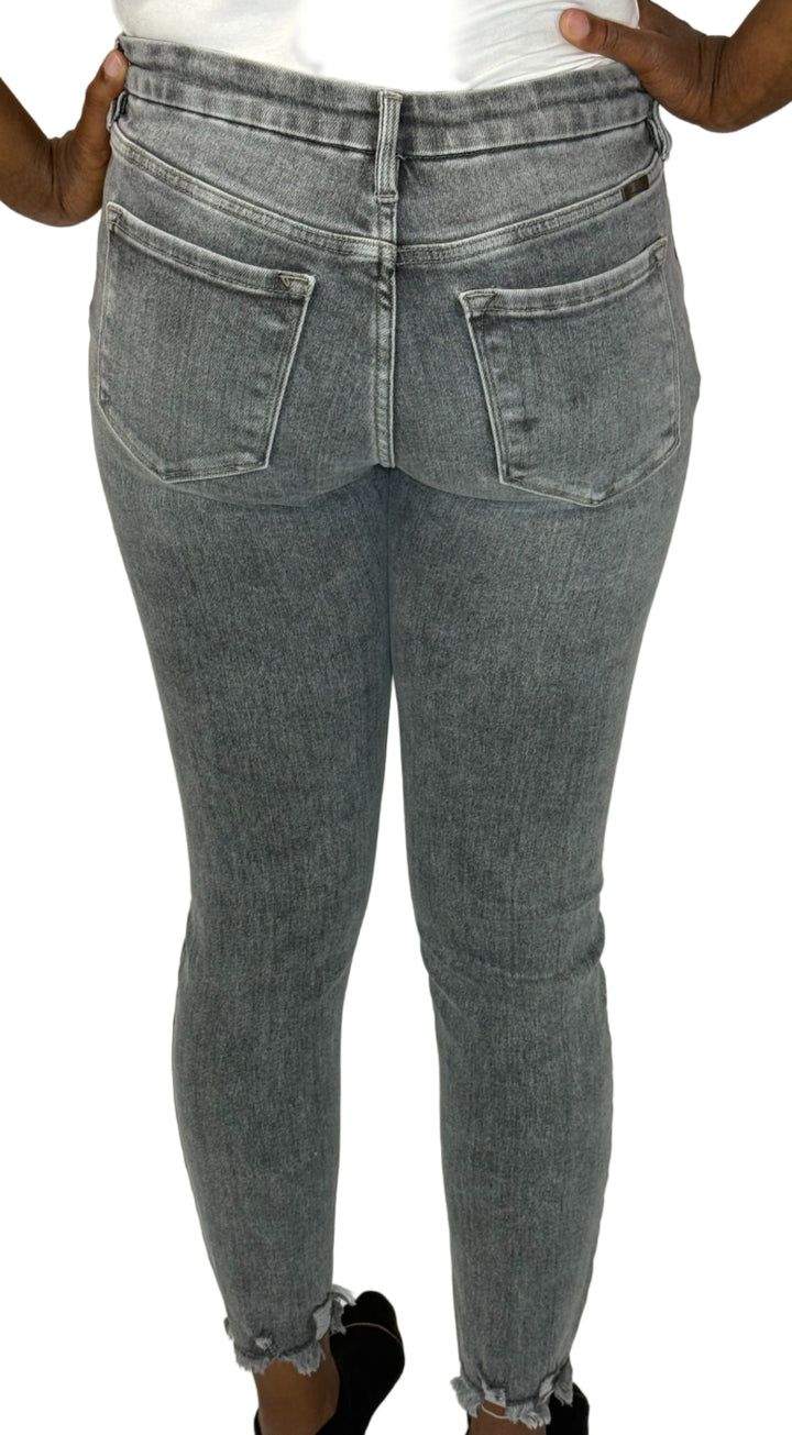 Kelly High Rise Skinny Jean - Light Grey