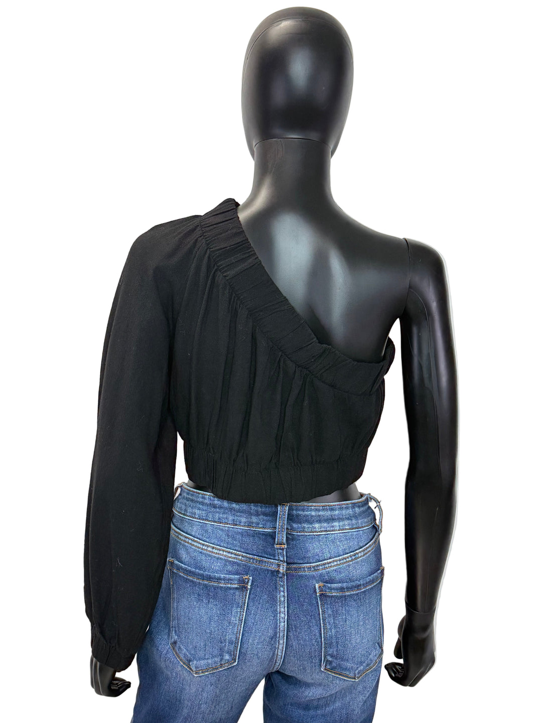 Kendall One Shoulder Top - Black