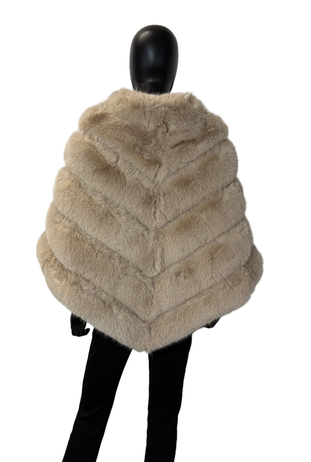Miss Monroe Faux Fur Poncho
