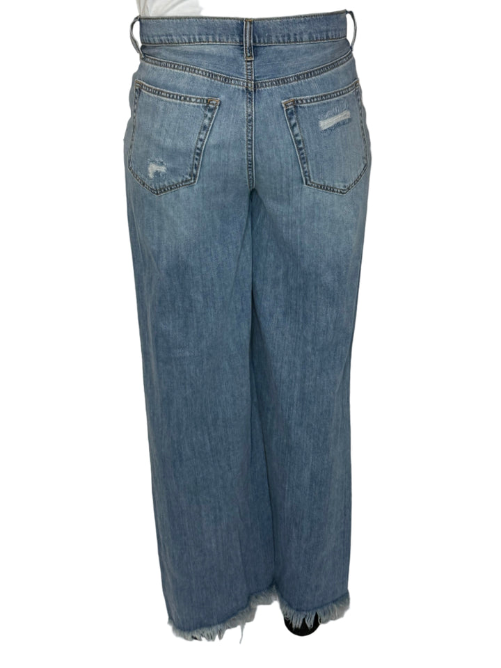 See Me Shredded Wide Leg Jean