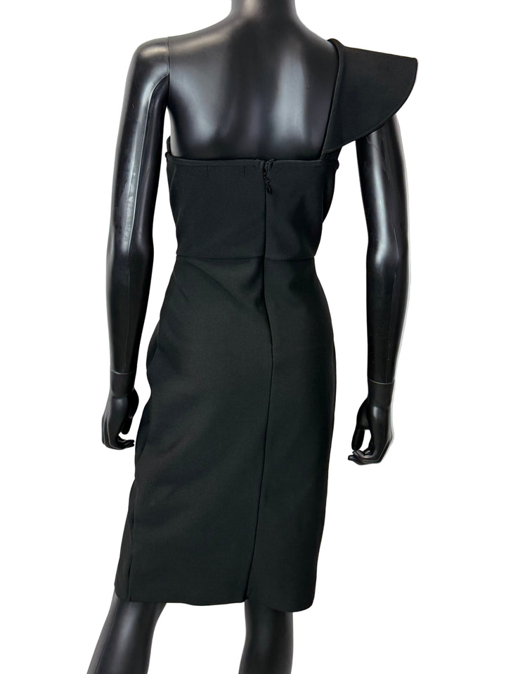 Sexy in Ruffles Midi Dress - Black