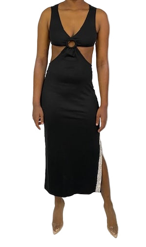 Tracy North Maxi Sweater Dress - Black