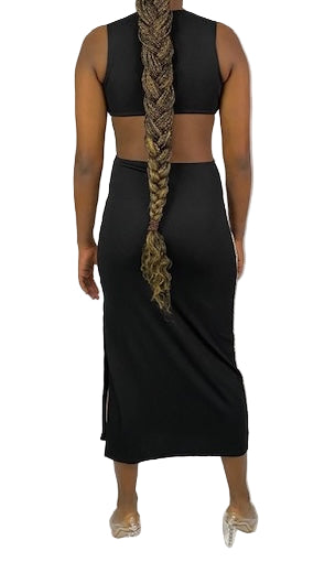 Tracy North Maxi Sweater Dress - Black